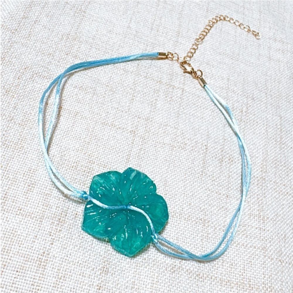 Crystal flower necklace #1462